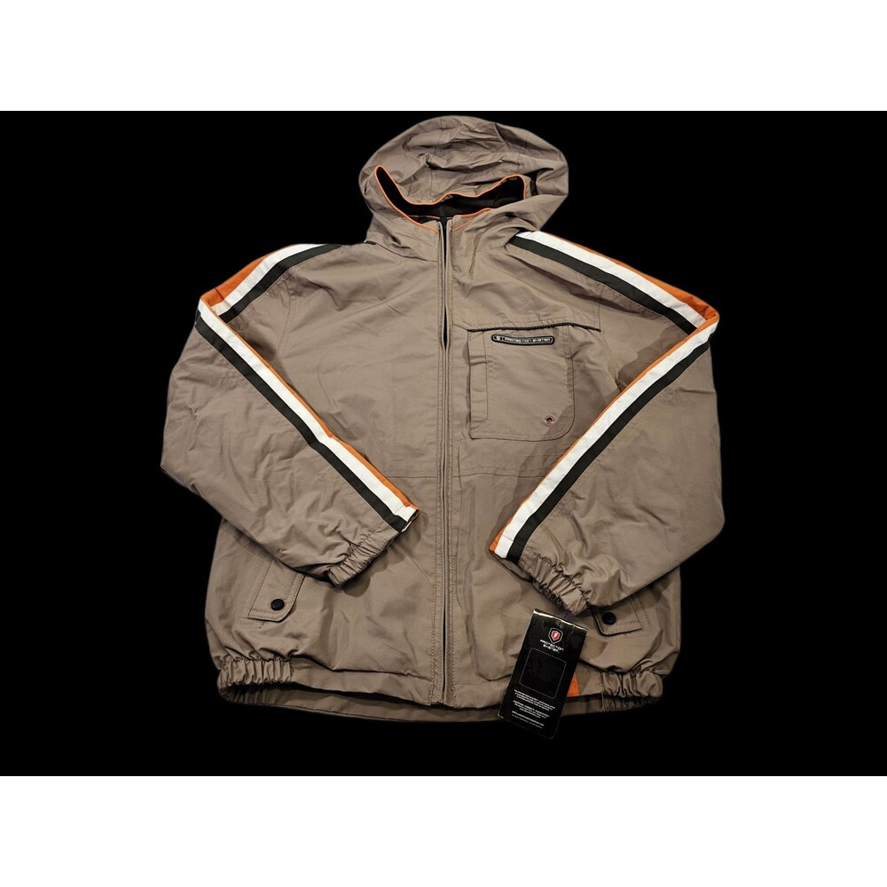 Protection System‎ Youth Boys L 14/16 Tan Lightweight Waterproof Jacket NEW NWT